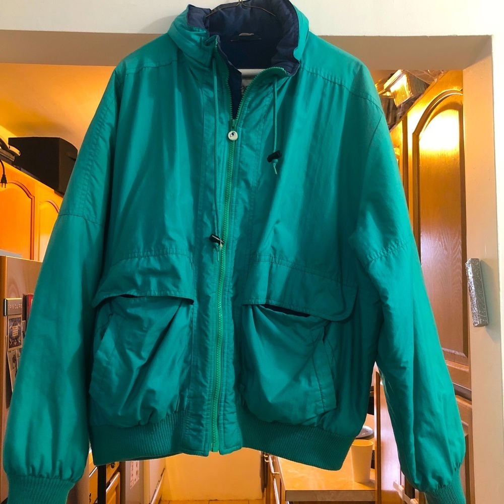 Men’s XL vintage pacific exposure teal jacket